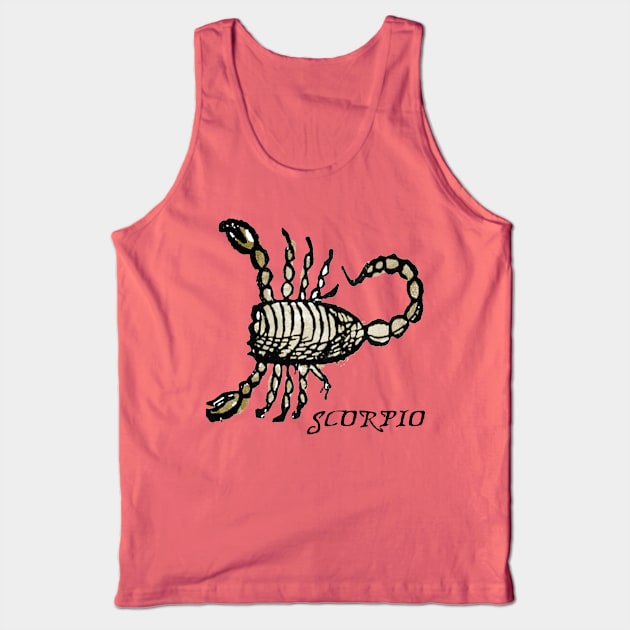 Scorpio - Medieval Astrology: Tank Top by The Blue Box